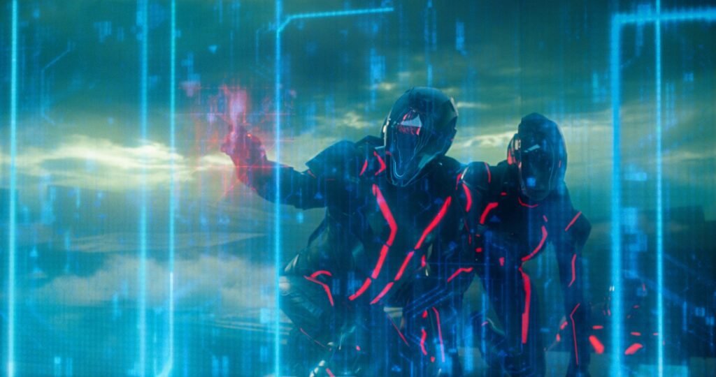 Red programs trying to hack into the system.