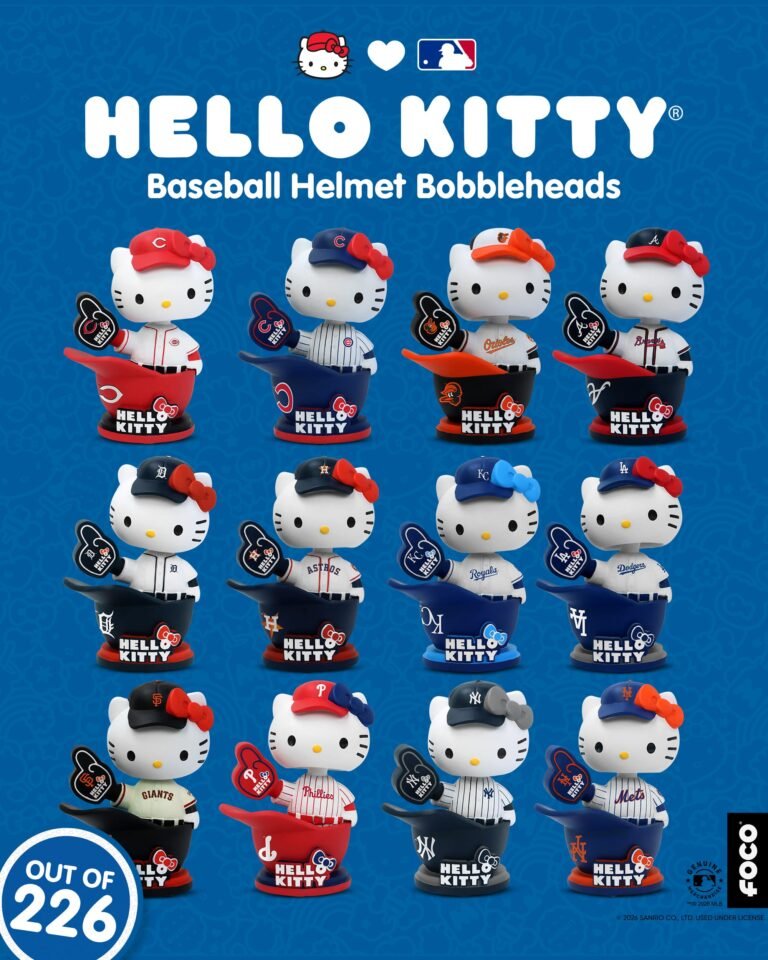 Hello Kittymlbb Hello Kitty MLB Collaboration Coming Soon to FOCO - Fan Dads